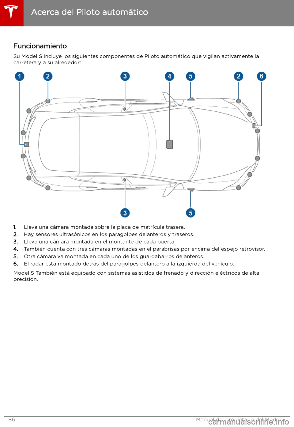 TESLA MODEL S 2019  Manual del propietario (in Spanish) Piloto autom