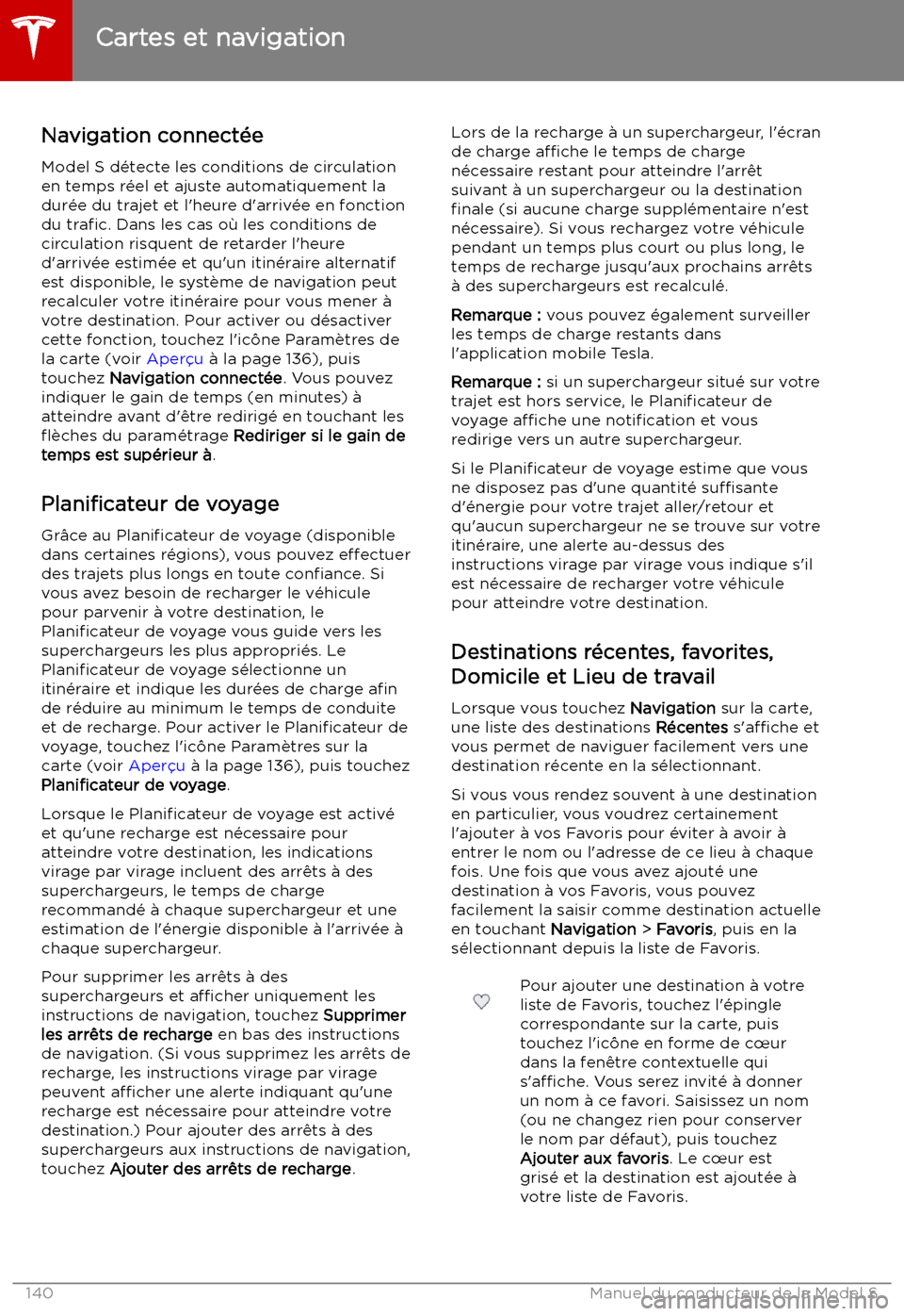 TESLA MODEL S 2019 Manuel du propriétaire (in French) Navigation connect TESLA MODEL S 2019 Manuel du propriétaire (in French) Navigation connect
