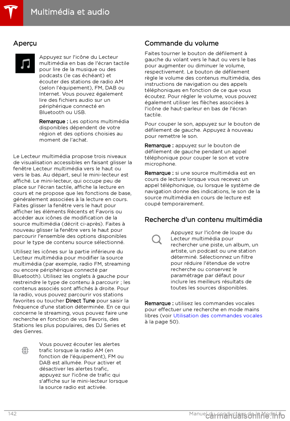 TESLA MODEL S 2019 Manuel du propriétaire (in French) Multim TESLA MODEL S 2019 Manuel du propriétaire (in French) Multim