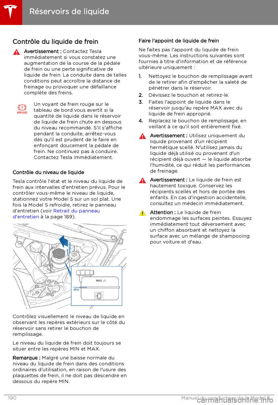 TESLA MODEL S 2019 Manuel du propriétaire (in French) Contr TESLA MODEL S 2019 Manuel du propriétaire (in French) Contr