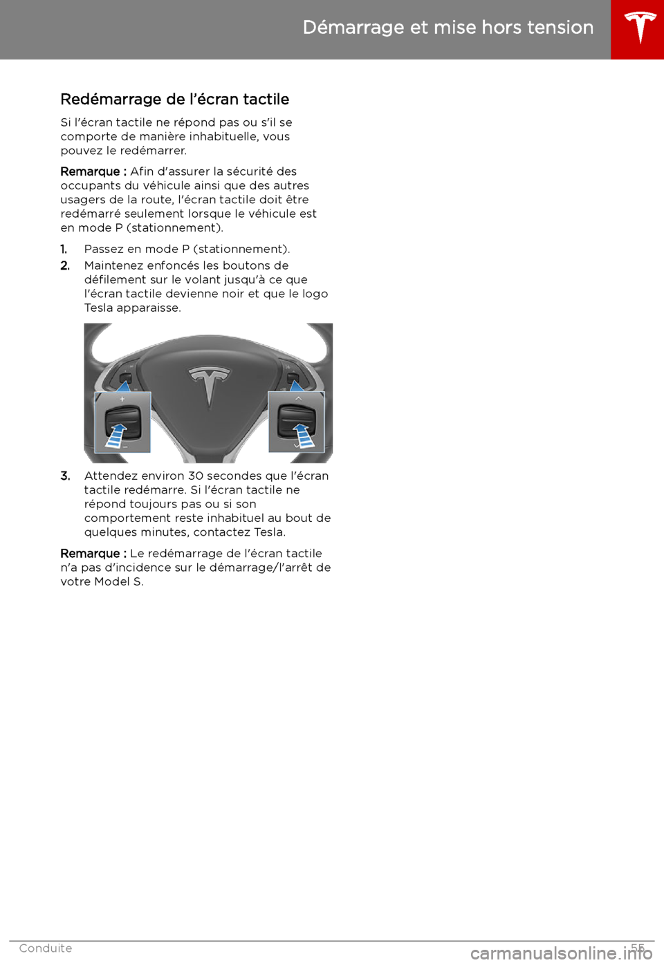 TESLA MODEL S 2019 Manuel du propriétaire (in French) Red TESLA MODEL S 2019 Manuel du propriétaire (in French) Red