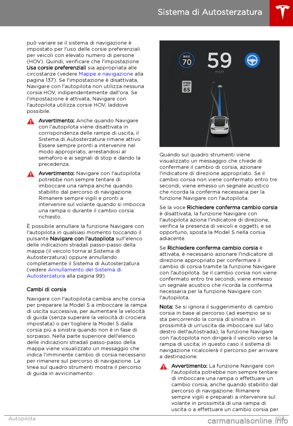 TESLA MODEL S 2019 Manuale del proprietario (in Italian) pu TESLA MODEL S 2019 Manuale del proprietario (in Italian) pu