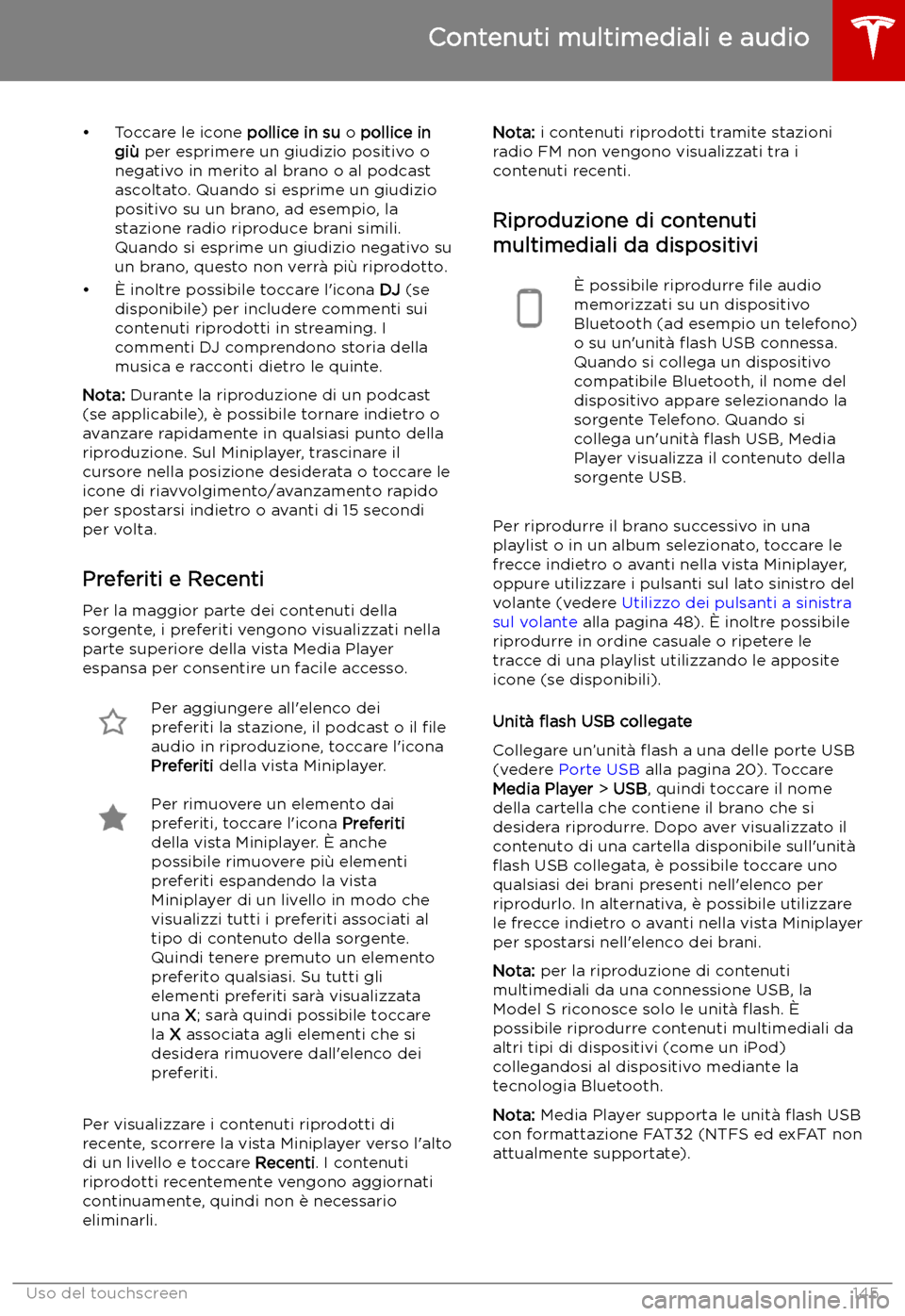 TESLA MODEL S 2019 Manuale del proprietario (in Italian) TESLA MODEL S 2019 Manuale del proprietario (in Italian)