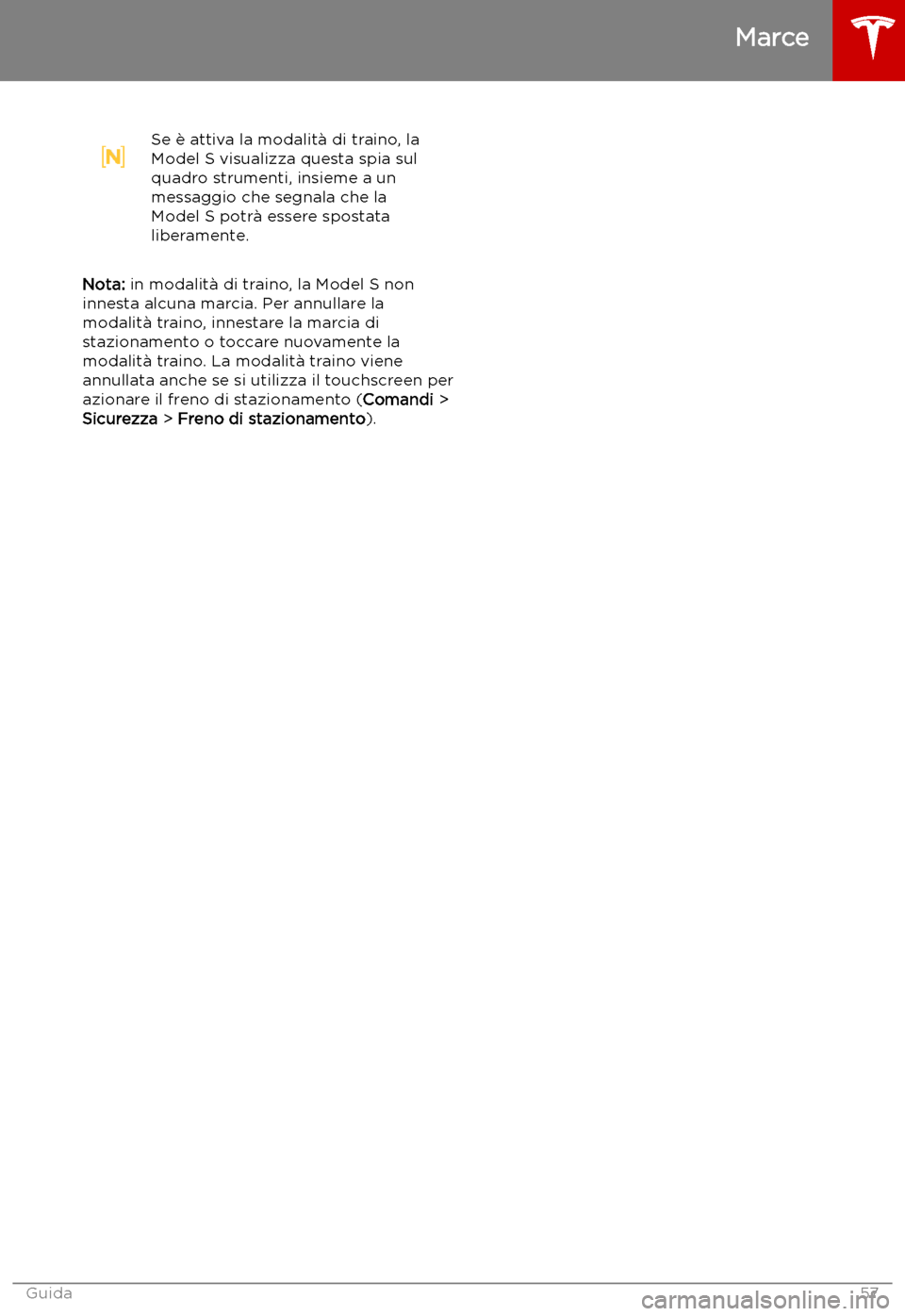 TESLA MODEL S 2019 Manuale del proprietario (in Italian) Se TESLA MODEL S 2019 Manuale del proprietario (in Italian) Se