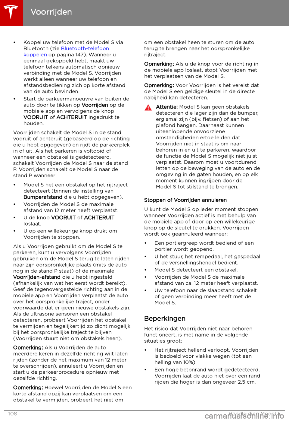 TESLA MODEL S 2019 Handleiding (in Dutch) TESLA MODEL S 2019 Handleiding (in Dutch)