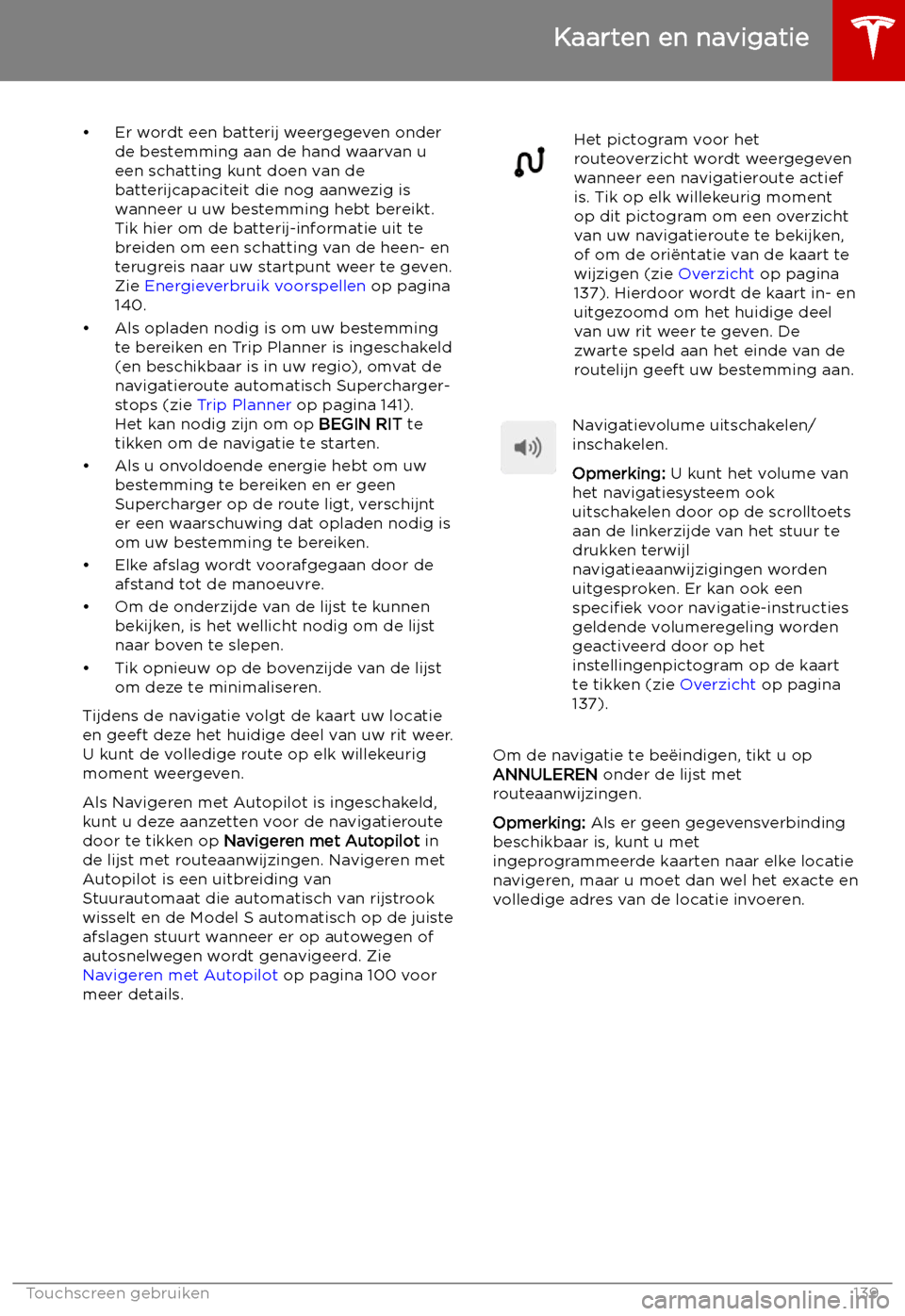 TESLA MODEL S 2019 Handleiding (in Dutch) TESLA MODEL S 2019 Handleiding (in Dutch)