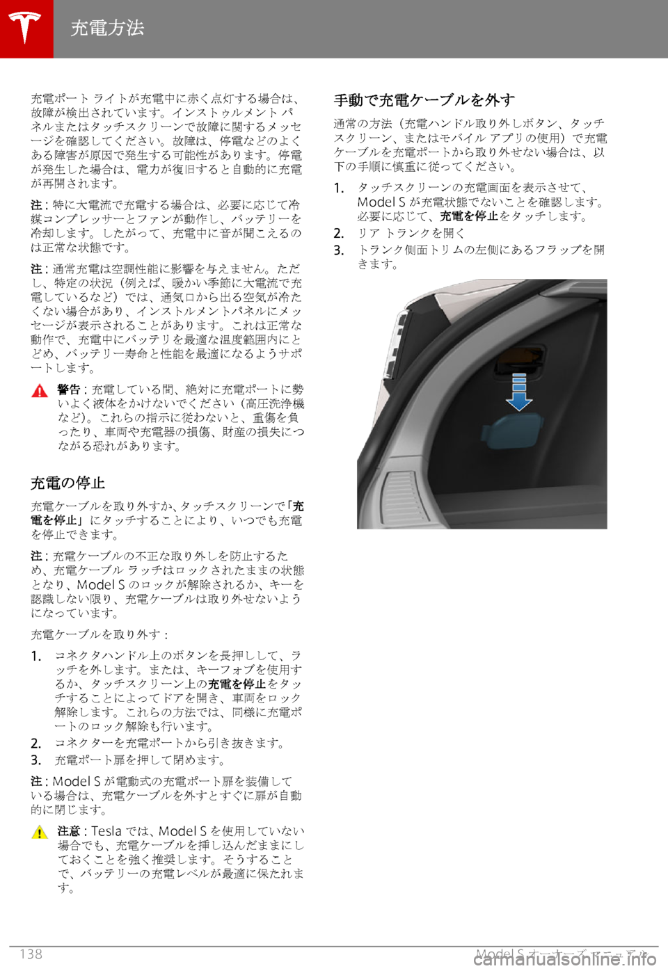 TESLA MODEL S 2019  取扱説明書 (in Japanese) 
