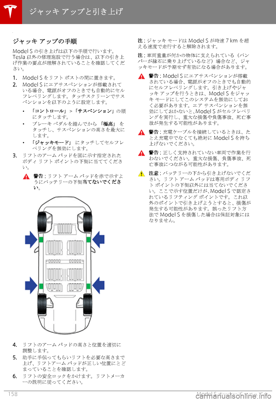 TESLA MODEL S 2019  取扱説明書 (in Japanese) 