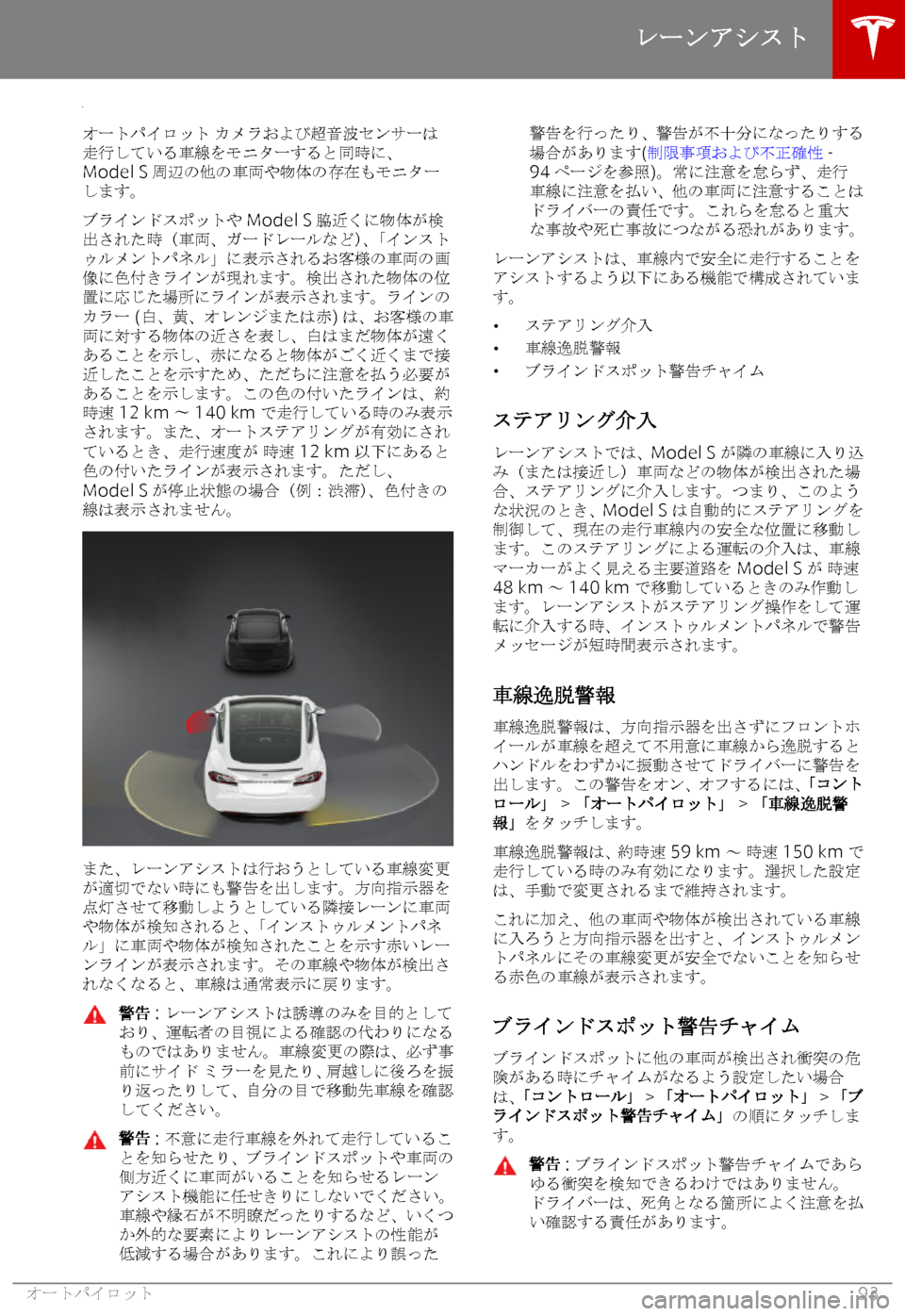 TESLA MODEL S 2019  取扱説明書 (in Japanese) 