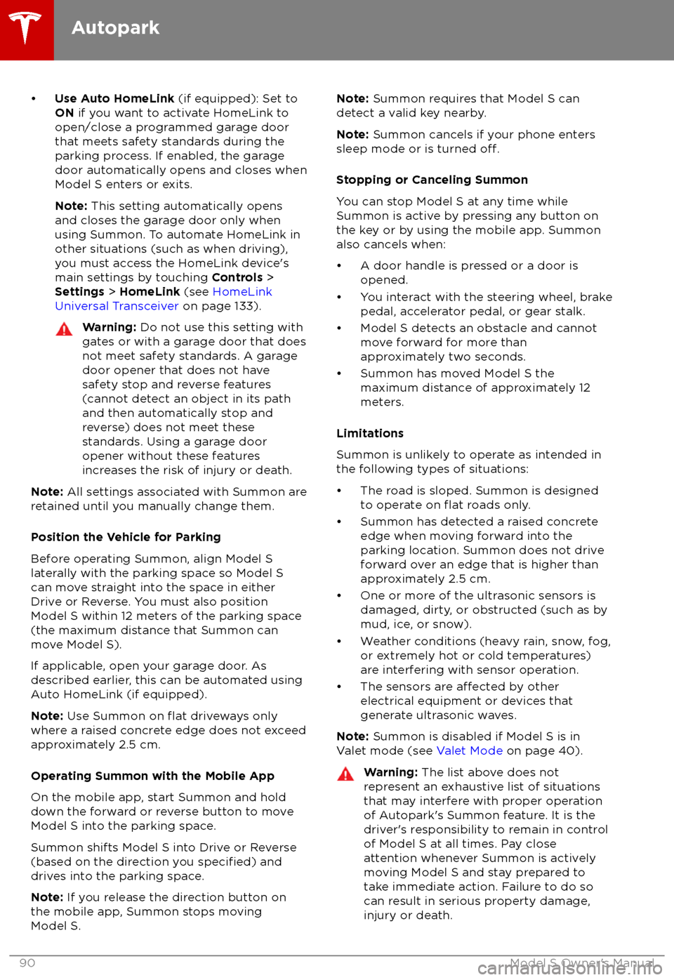 TESLA MODEL S 2018    Owners Manual 
