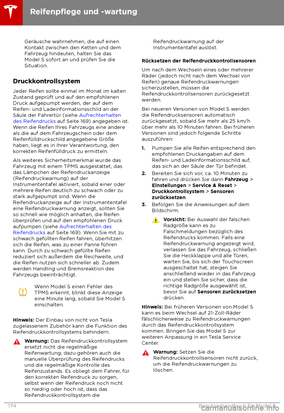 TESLA MODEL S 2018 Betriebsanleitung (in German) Ger TESLA MODEL S 2018 Betriebsanleitung (in German) Ger