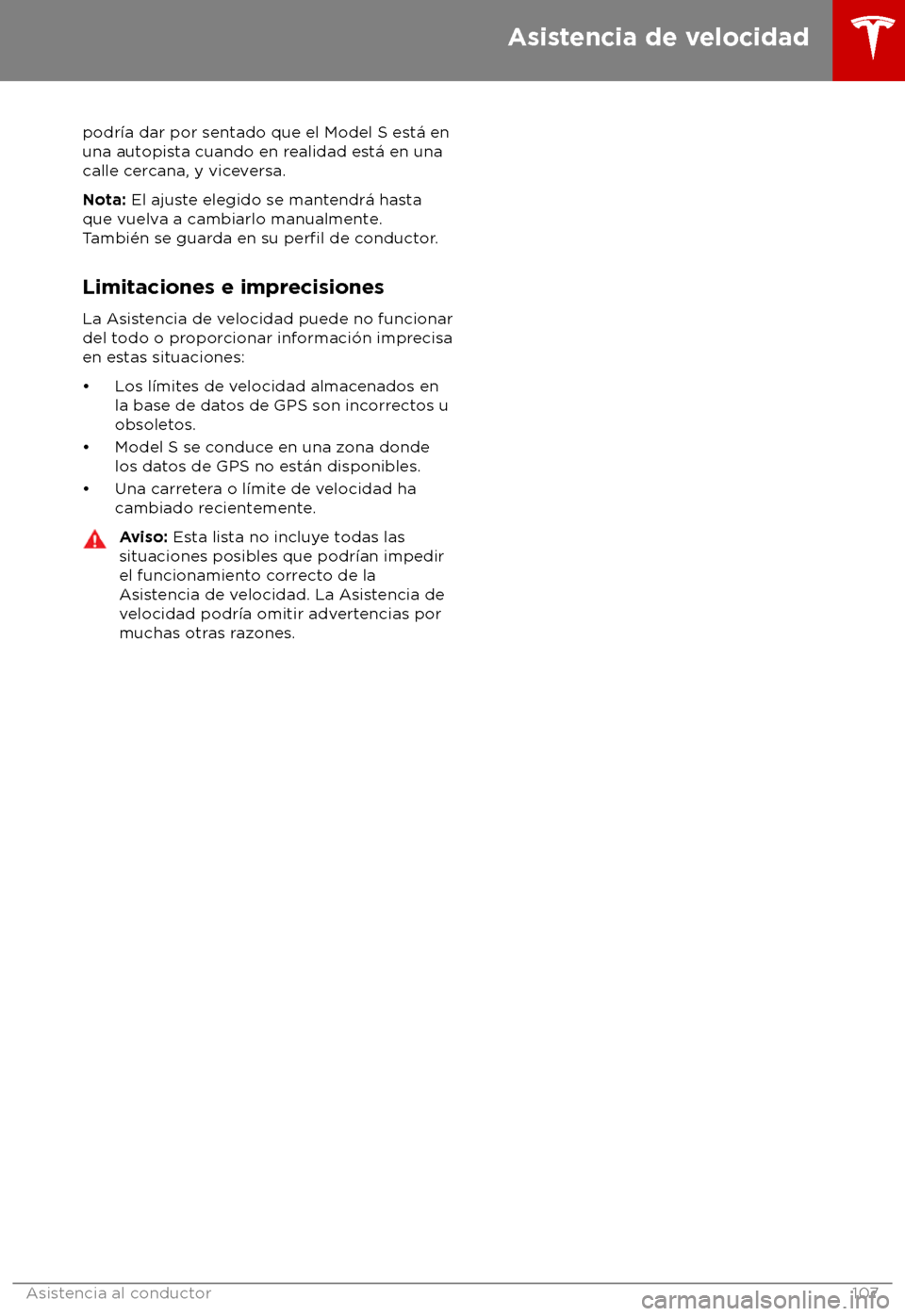 TESLA MODEL S 2018 Manual del propietario (in Spanish) podr TESLA MODEL S 2018 Manual del propietario (in Spanish) podr