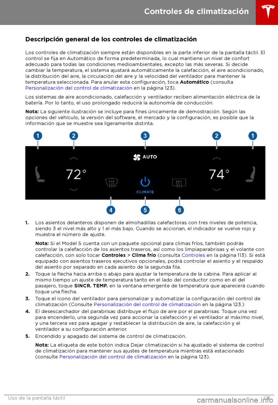 TESLA MODEL S 2018 Manual del propietario (in Spanish) Descripci TESLA MODEL S 2018 Manual del propietario (in Spanish) Descripci