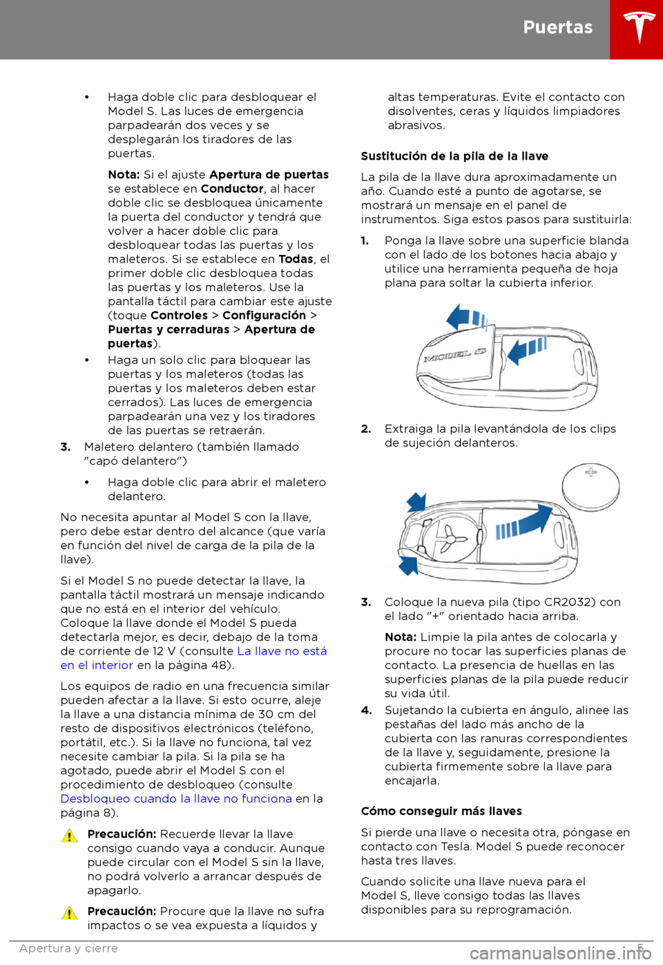 TESLA MODEL S 2018  Manual del propietario (in Spanish) 