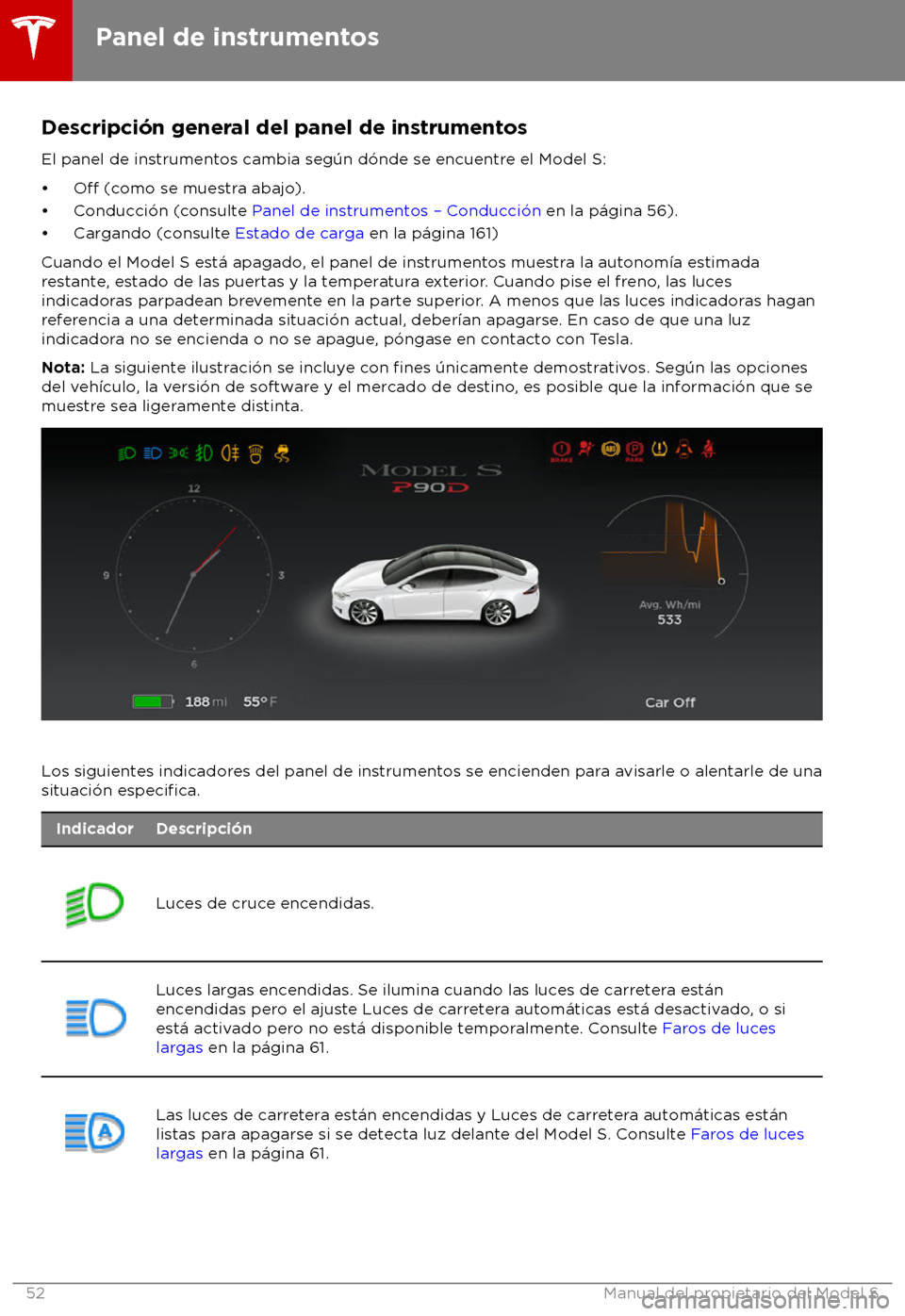 TESLA MODEL S 2018 Manual del propietario (in Spanish) Descripci TESLA MODEL S 2018 Manual del propietario (in Spanish) Descripci