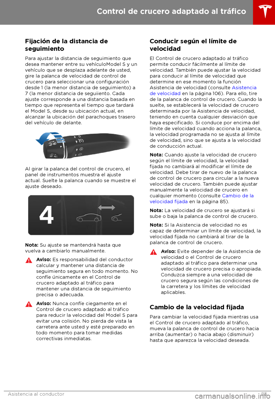 TESLA MODEL S 2018 Manual del propietario (in Spanish) Fijaci TESLA MODEL S 2018 Manual del propietario (in Spanish) Fijaci