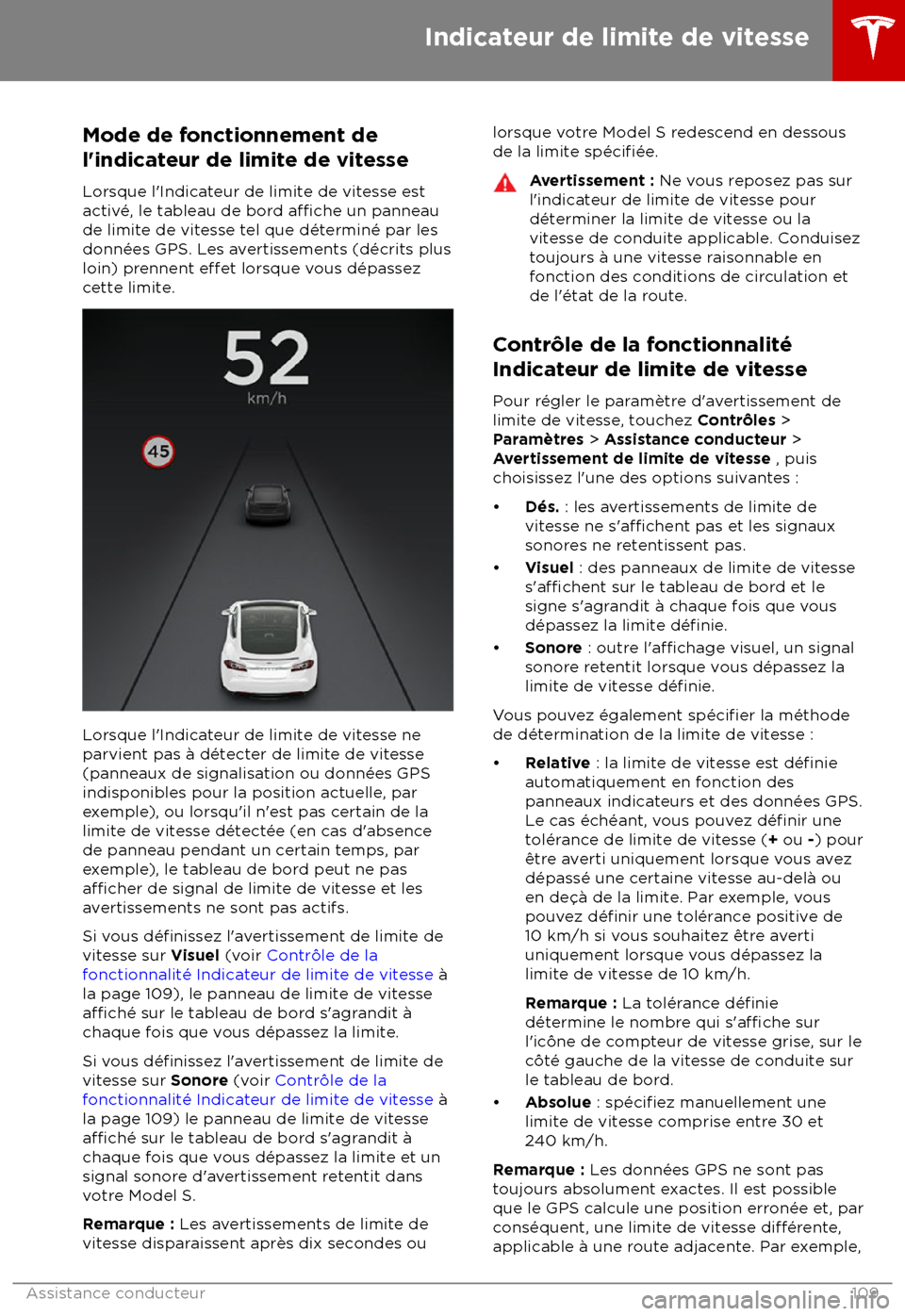 TESLA MODEL S 2018 Manuel du propriétaire (in French) Mode de fonctionnement de
l TESLA MODEL S 2018 Manuel du propriétaire (in French) Mode de fonctionnement de
l