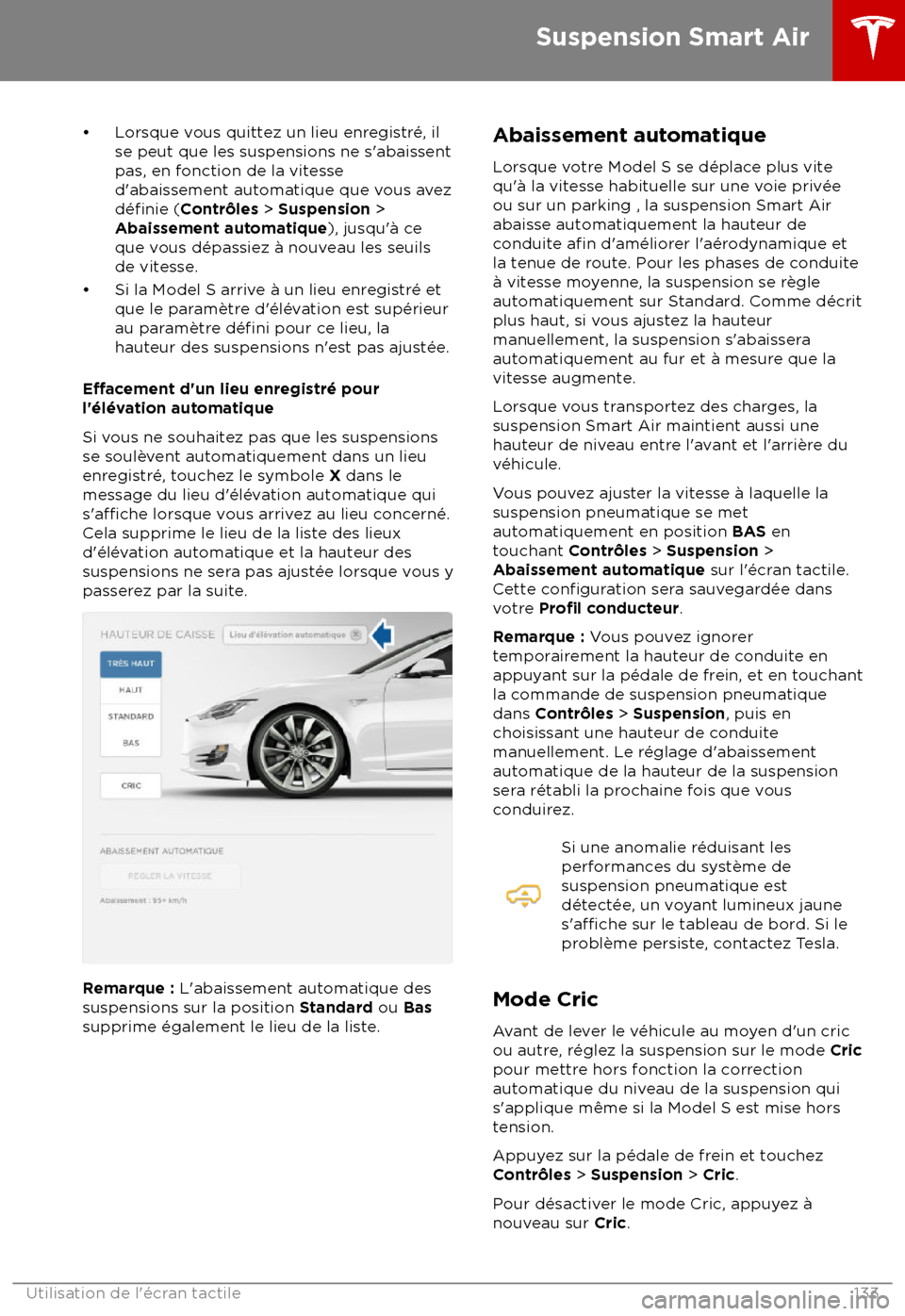 TESLA MODEL S 2018 Manuel du propriétaire (in French) TESLA MODEL S 2018 Manuel du propriétaire (in French)