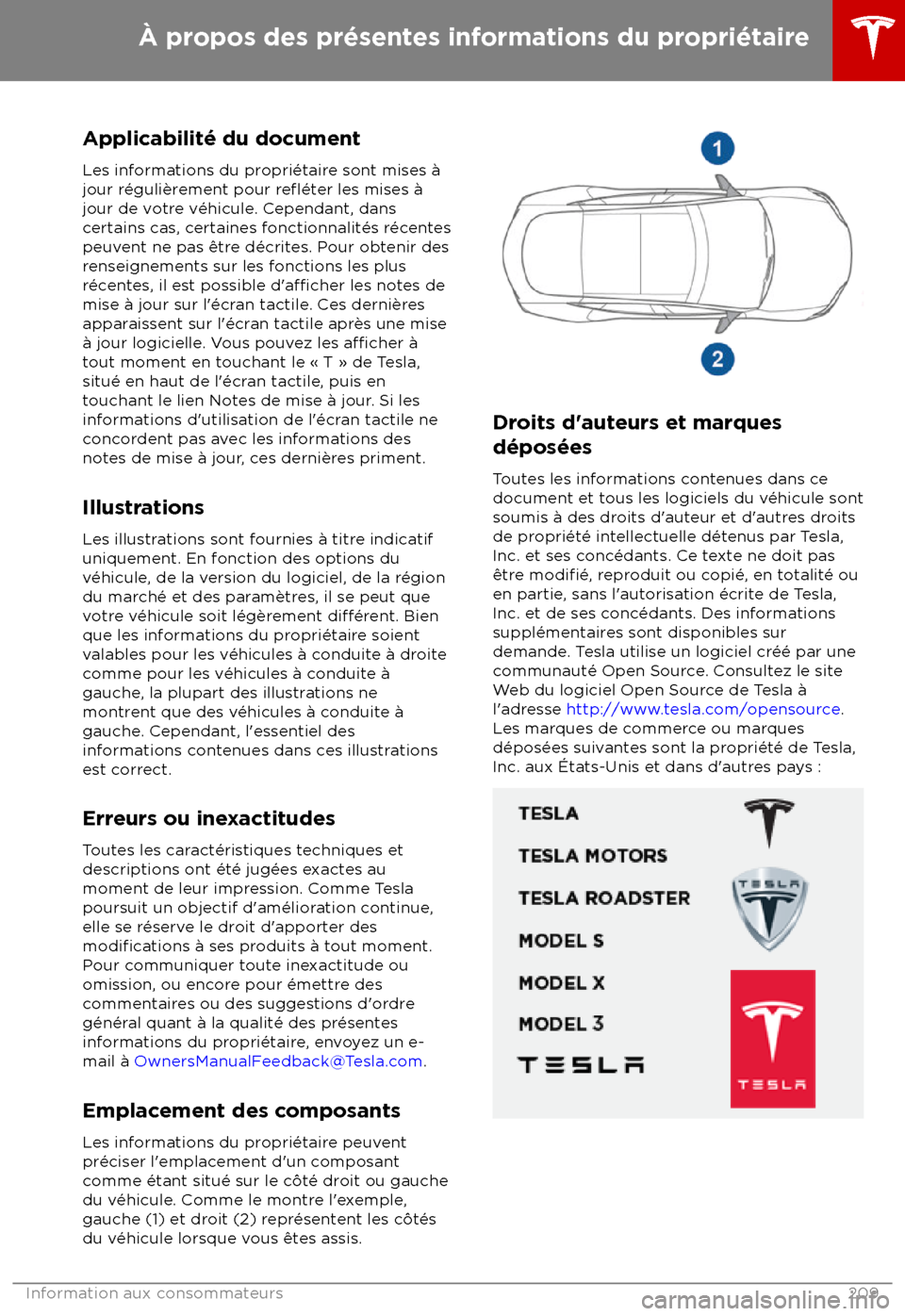 TESLA MODEL S 2018 Manuel du propriétaire (in French) Applicabilit TESLA MODEL S 2018 Manuel du propriétaire (in French) Applicabilit