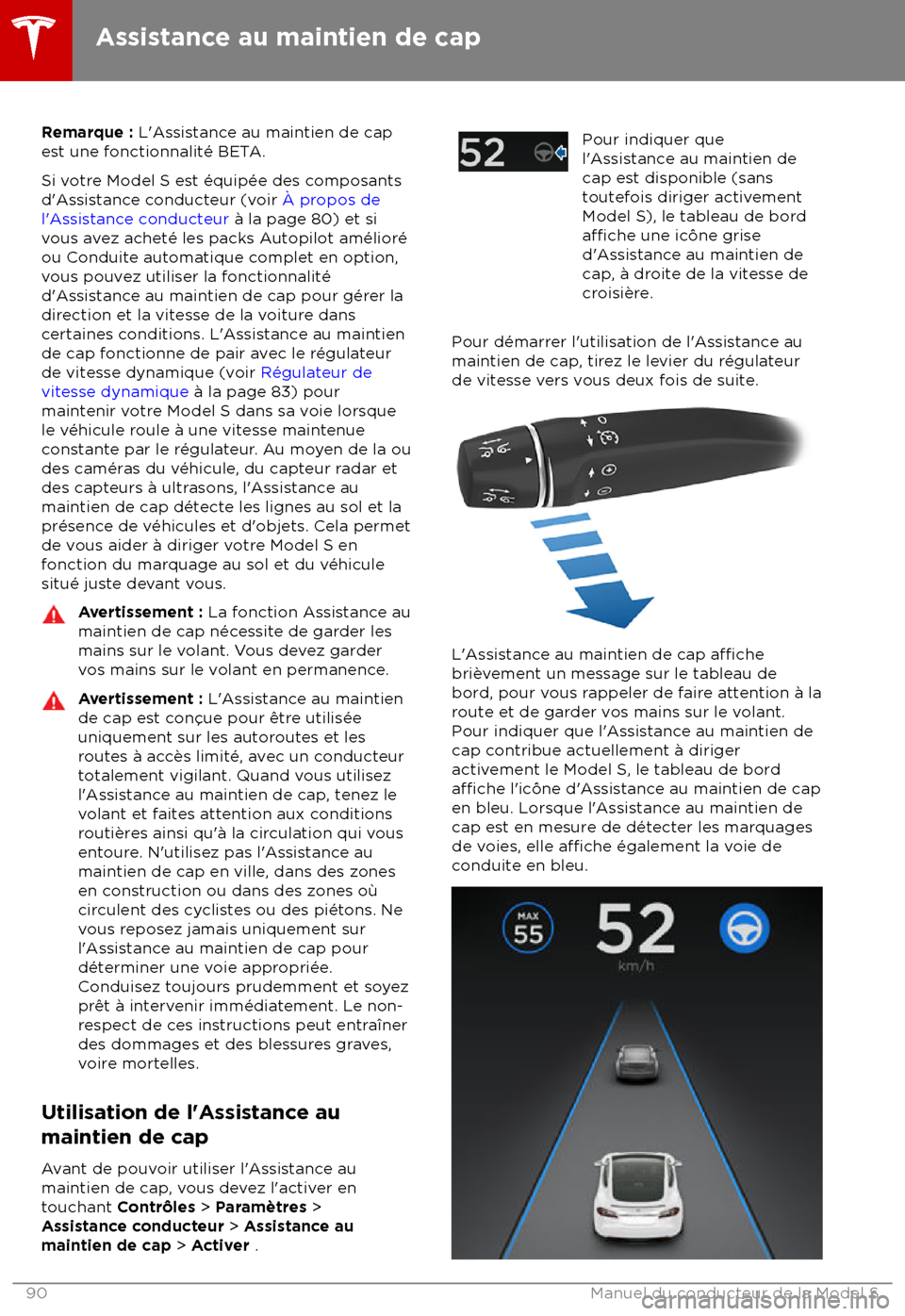 TESLA MODEL S 2018 Manuel du propriétaire (in French) Remarque : L TESLA MODEL S 2018 Manuel du propriétaire (in French) Remarque : L
