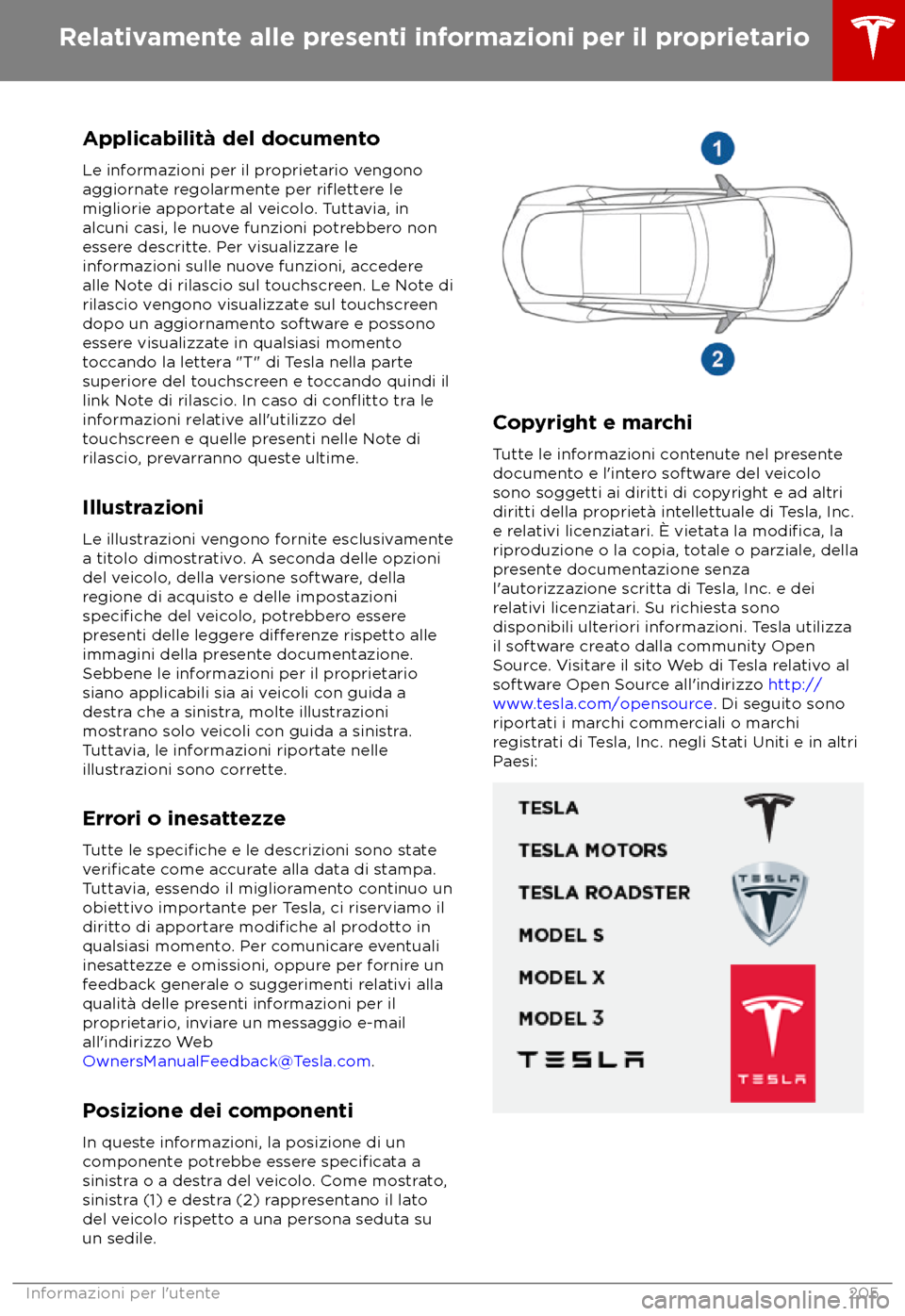 TESLA MODEL S 2018  Manuale del proprietario (in Italian) Applicabilit