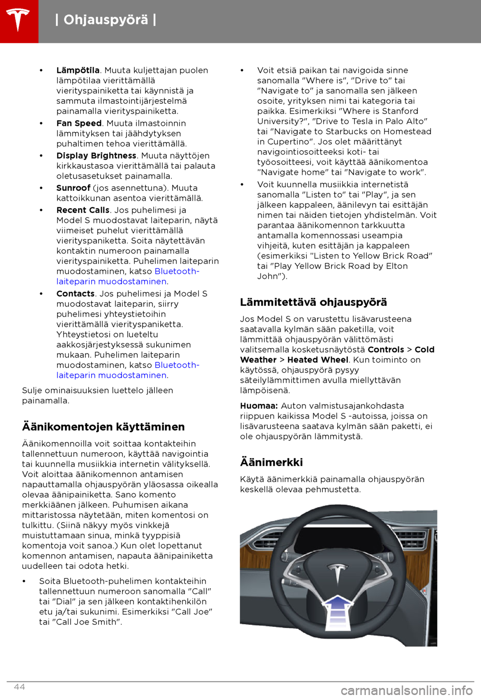 TESLA MODEL S 2018  Omistajan käsikirja (in Finnish)  