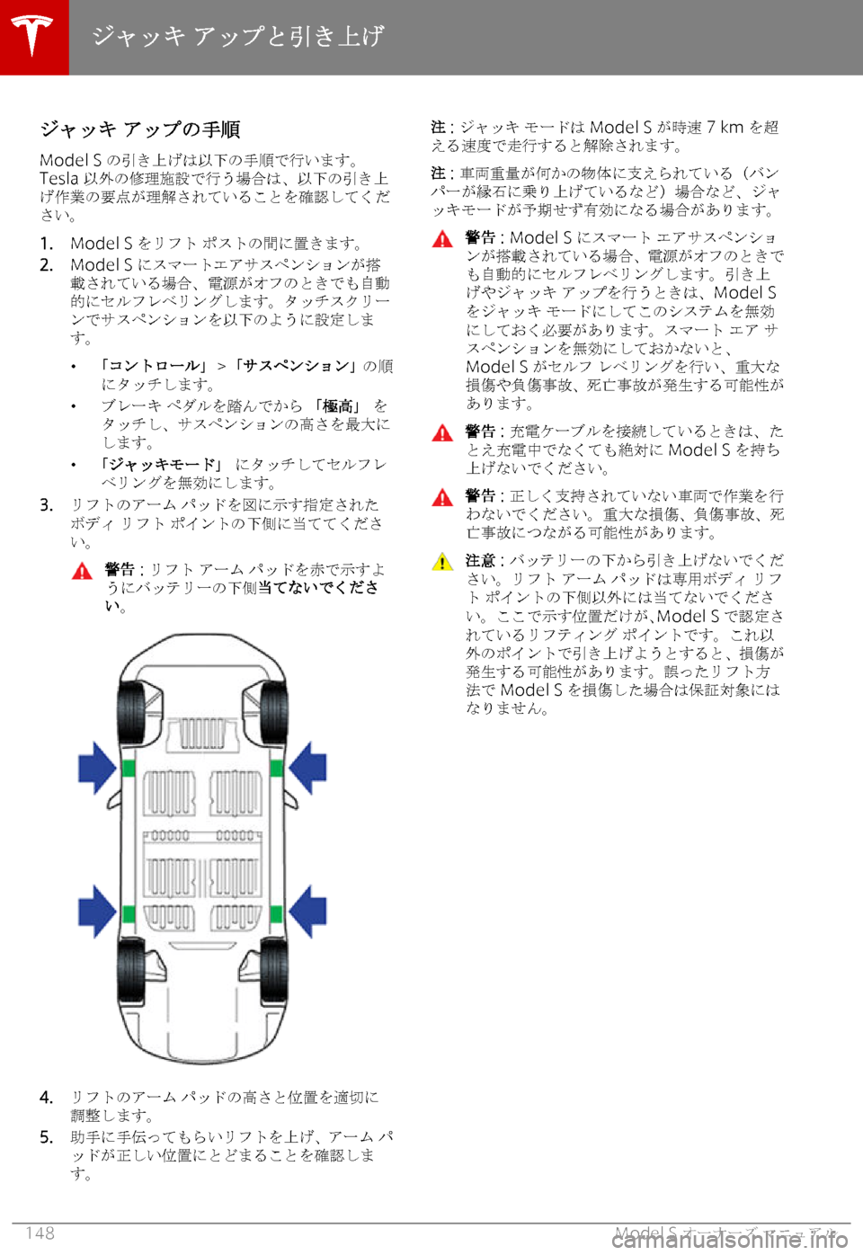 TESLA MODEL S 2018  取扱説明書 (in Japanese) 