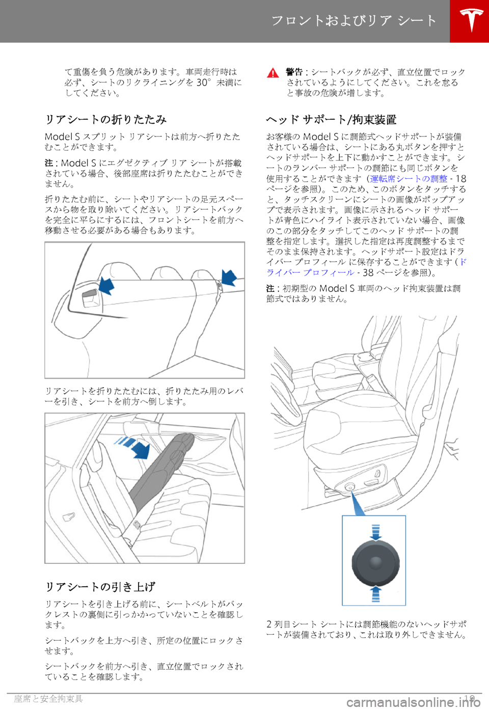 TESLA MODEL S 2018  取扱説明書 (in Japanese) Z5
/