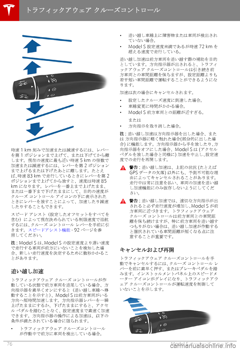 TESLA MODEL S 2018  取扱説明書 (in Japanese) 