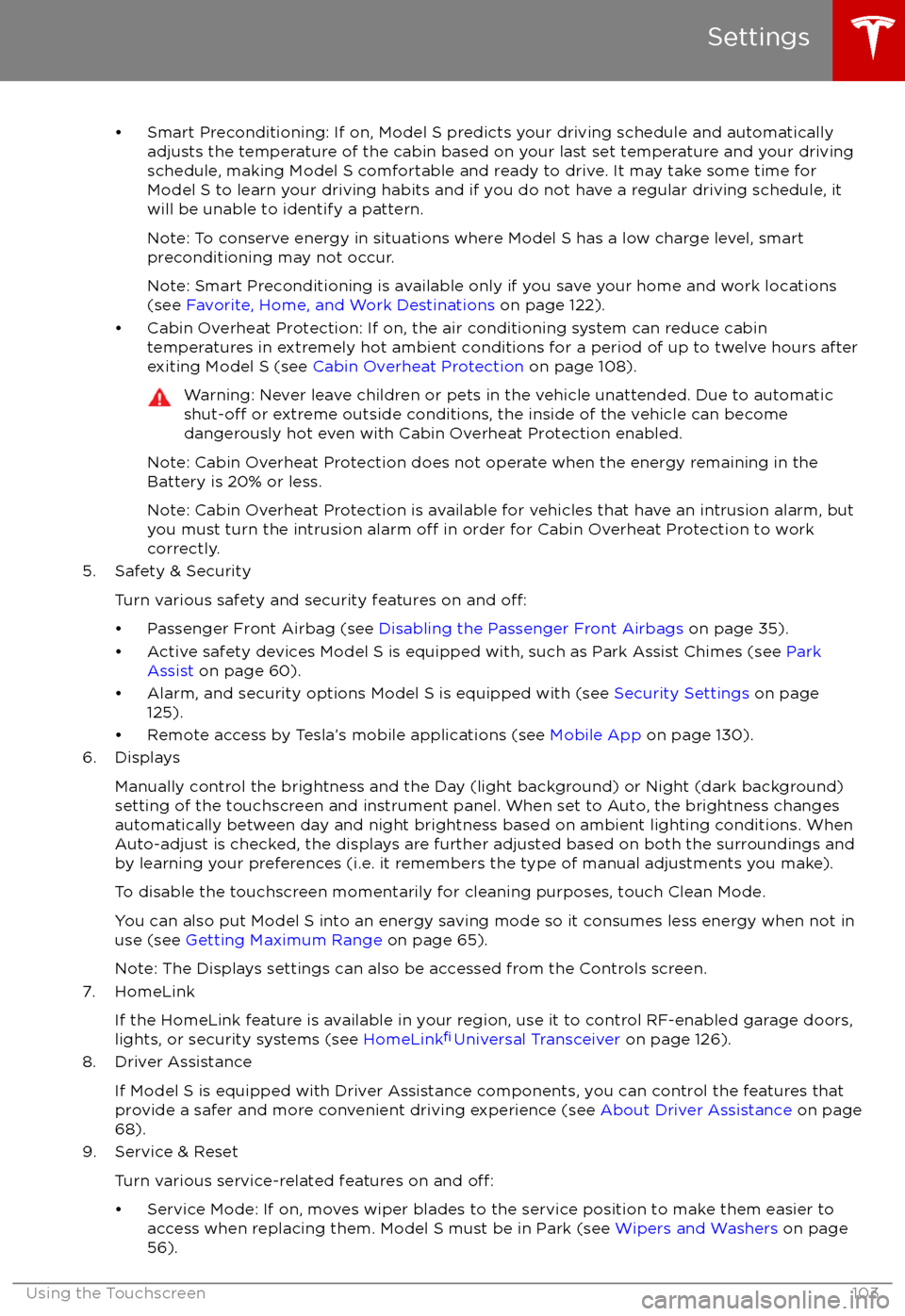 TESLA MODEL S 2017  Owners Manual (UK)  