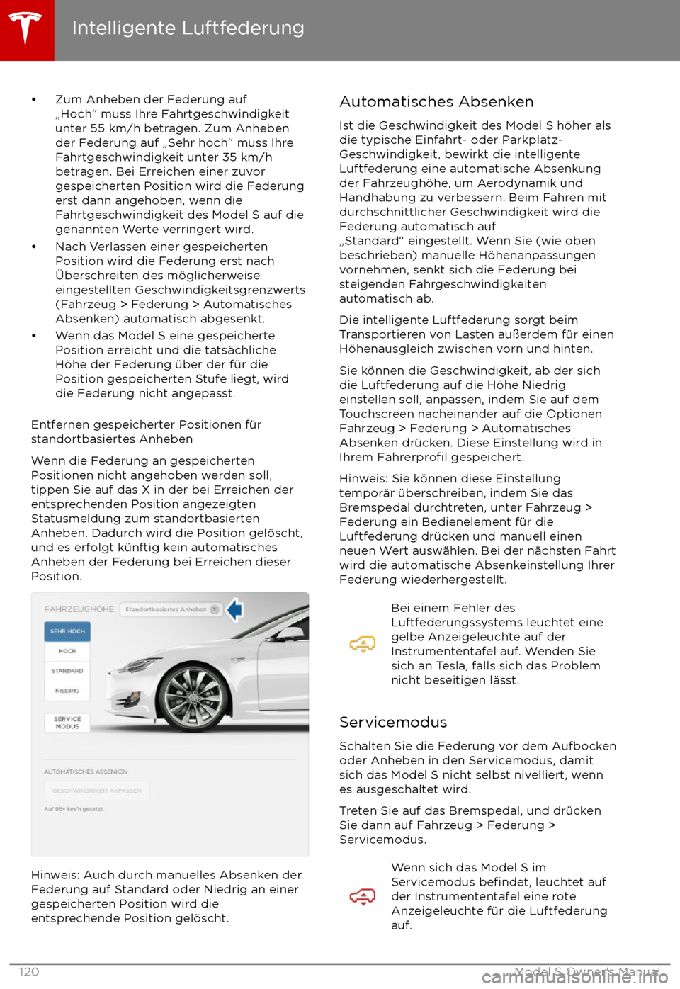 TESLA MODEL S 2017 Betriebsanleitung (in German) TESLA MODEL S 2017 Betriebsanleitung (in German)