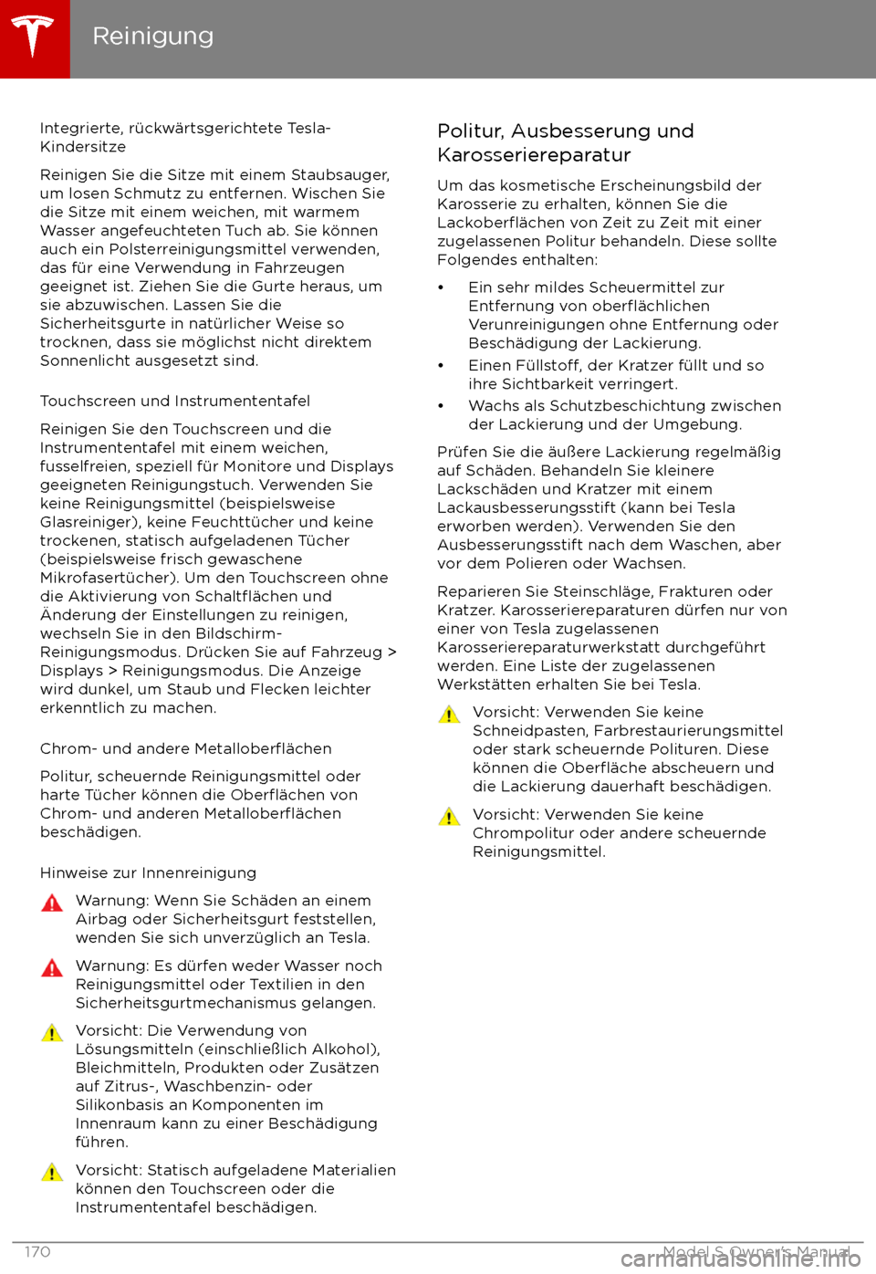 TESLA MODEL S 2017 Betriebsanleitung (in German) Integrierte, r TESLA MODEL S 2017 Betriebsanleitung (in German) Integrierte, r
