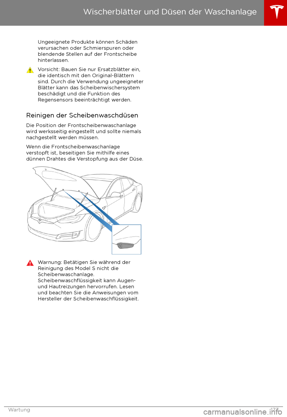 TESLA MODEL S 2017 Betriebsanleitung (in German) Ungeeignete Produkte k TESLA MODEL S 2017 Betriebsanleitung (in German) Ungeeignete Produkte k