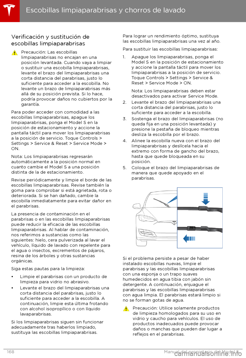 TESLA MODEL S 2017  Manual del propietario (in Spanish) Verificaci