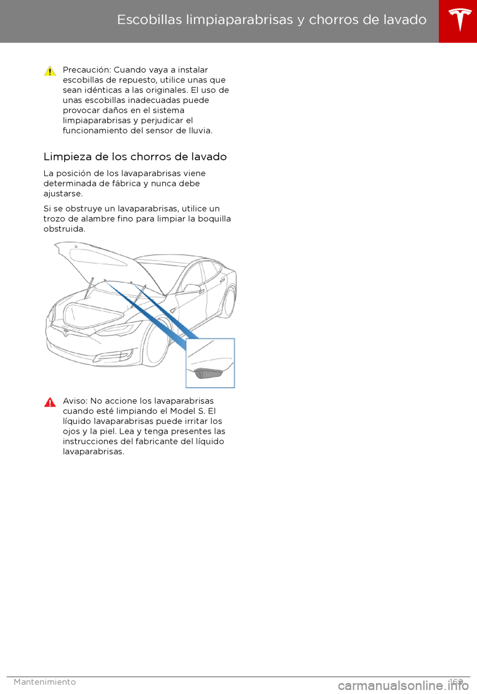 TESLA MODEL S 2017  Manual del propietario (in Spanish) Precauci