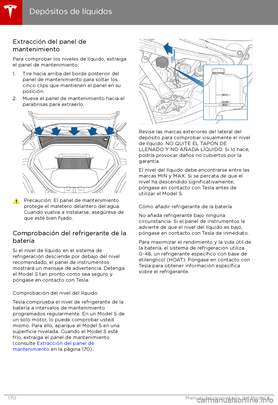 TESLA MODEL S 2017 Manual del propietario (in Spanish) Extracci TESLA MODEL S 2017 Manual del propietario (in Spanish) Extracci