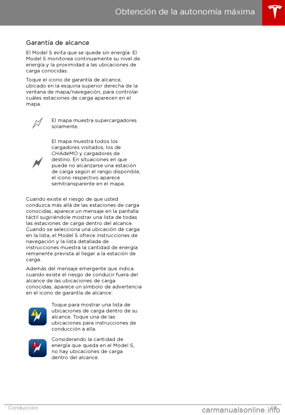 TESLA MODEL S 2017 Manual del propietario (in Spanish) Garant TESLA MODEL S 2017 Manual del propietario (in Spanish) Garant