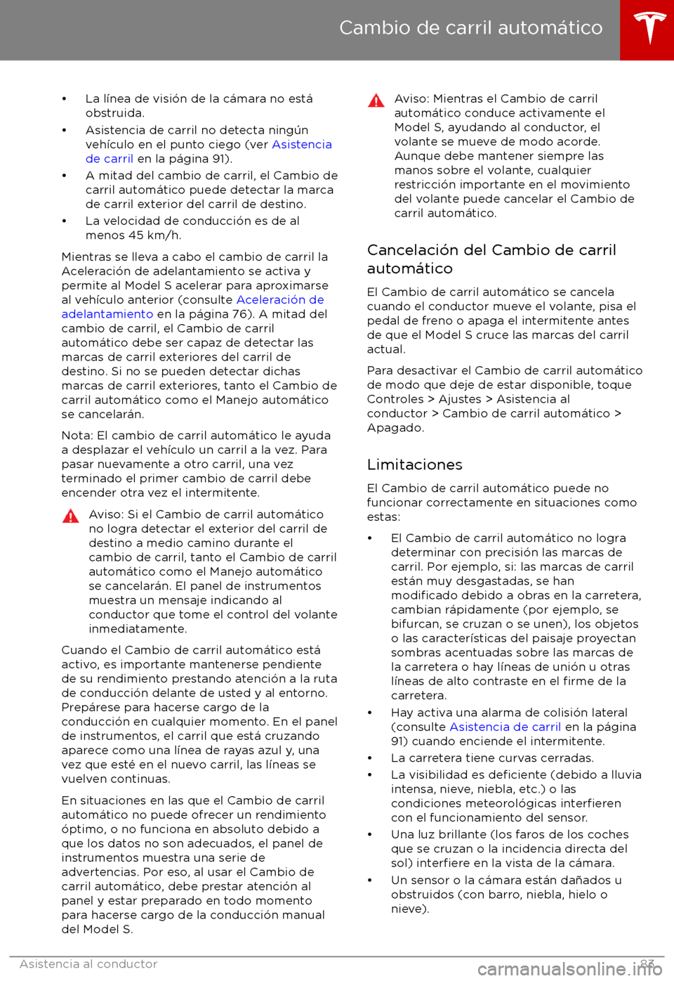TESLA MODEL S 2017 Manual del propietario (in Spanish) TESLA MODEL S 2017 Manual del propietario (in Spanish)