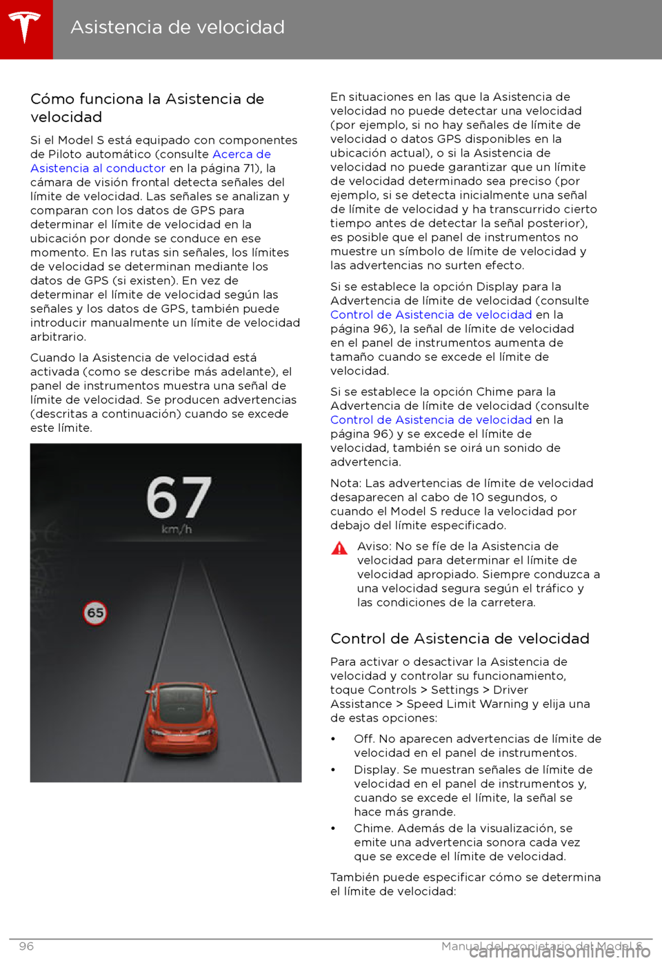 TESLA MODEL S 2017 Manual del propietario (in Spanish) C TESLA MODEL S 2017 Manual del propietario (in Spanish) C