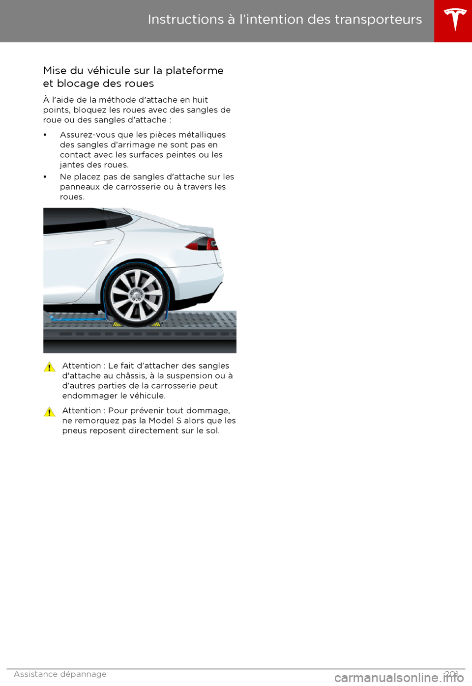 TESLA MODEL S 2017 Manuel du propriétaire (Canada) (in French) Mise du v TESLA MODEL S 2017 Manuel du propriétaire (Canada) (in French) Mise du v