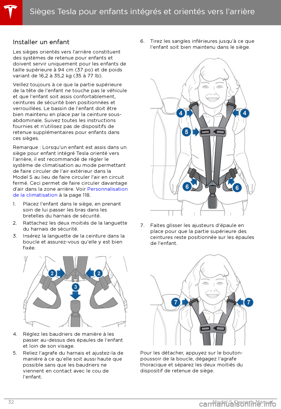 TESLA MODEL S 2017  Manuel du propriétaire (Canada) (in French) Installer un enfant
Les si