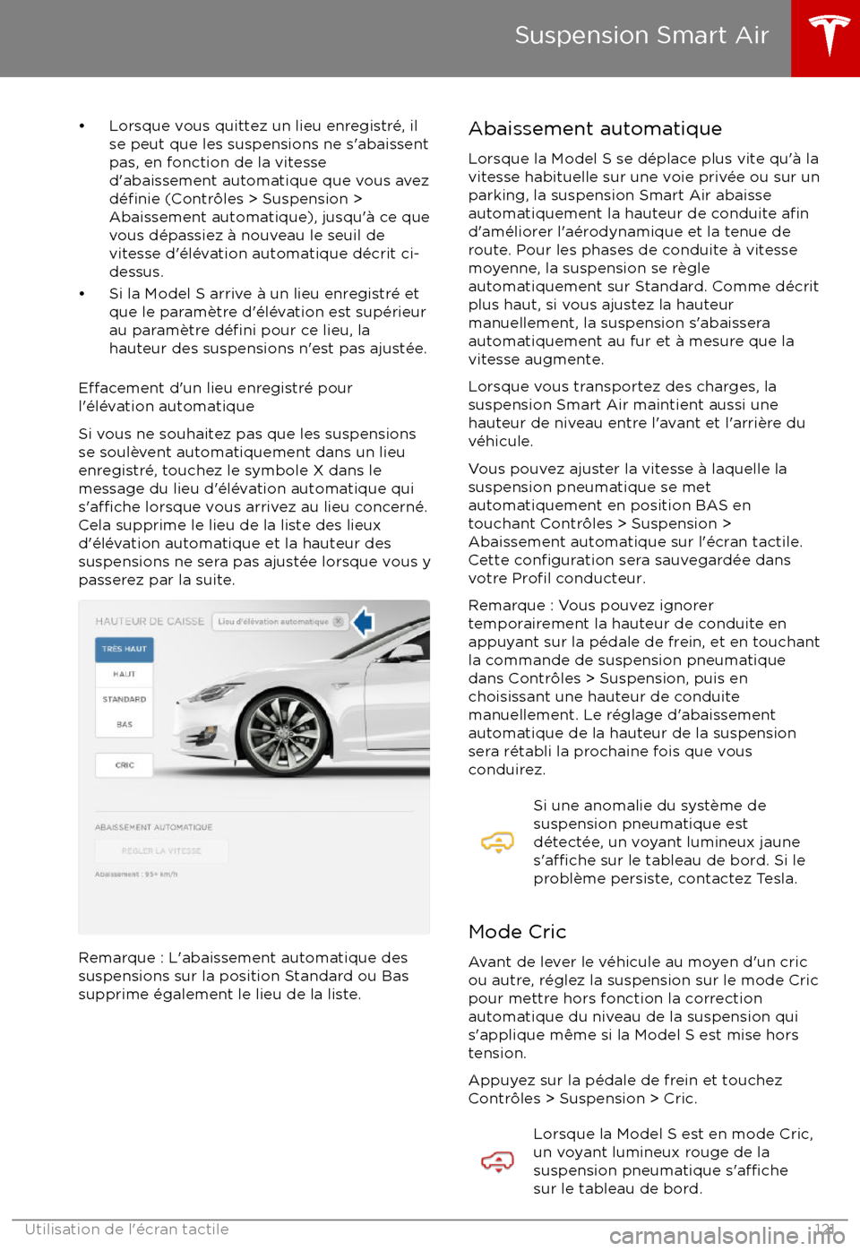 TESLA MODEL S 2017 Manuel du propriétaire (in French) TESLA MODEL S 2017 Manuel du propriétaire (in French)