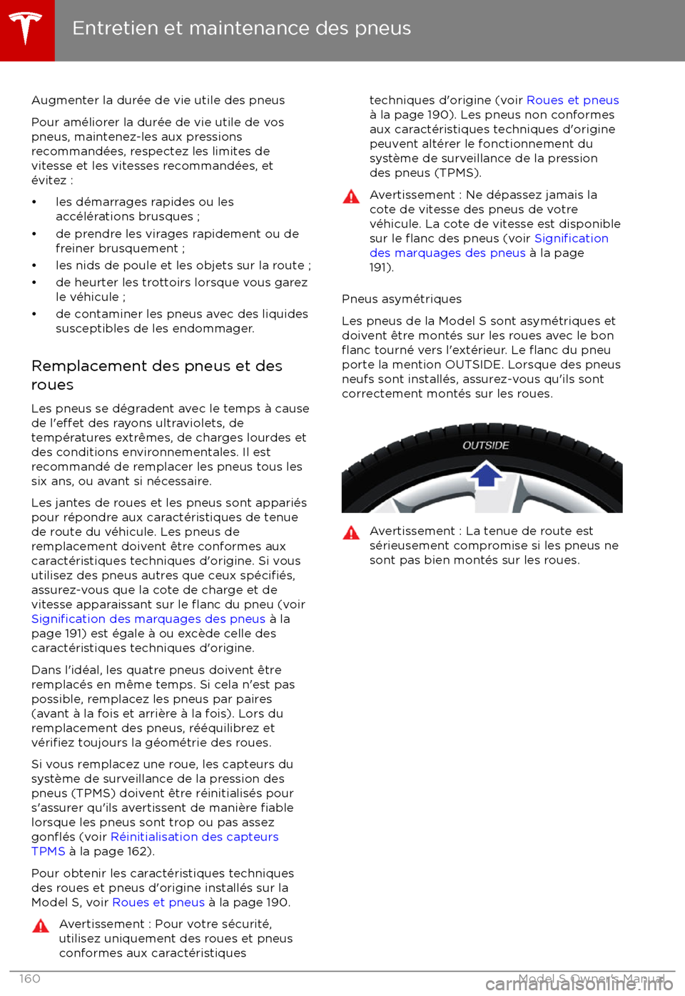 TESLA MODEL S 2017 Manuel du propriétaire (in French) Augmenter la dur TESLA MODEL S 2017 Manuel du propriétaire (in French) Augmenter la dur