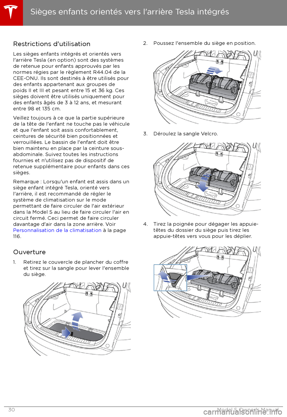 TESLA MODEL S 2017  Manuel du propriétaire (in French) Restrictions d