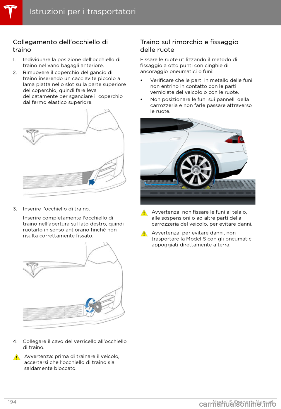 TESLA MODEL S 2017  Manuale del proprietario (in Italian) Collegamento dell