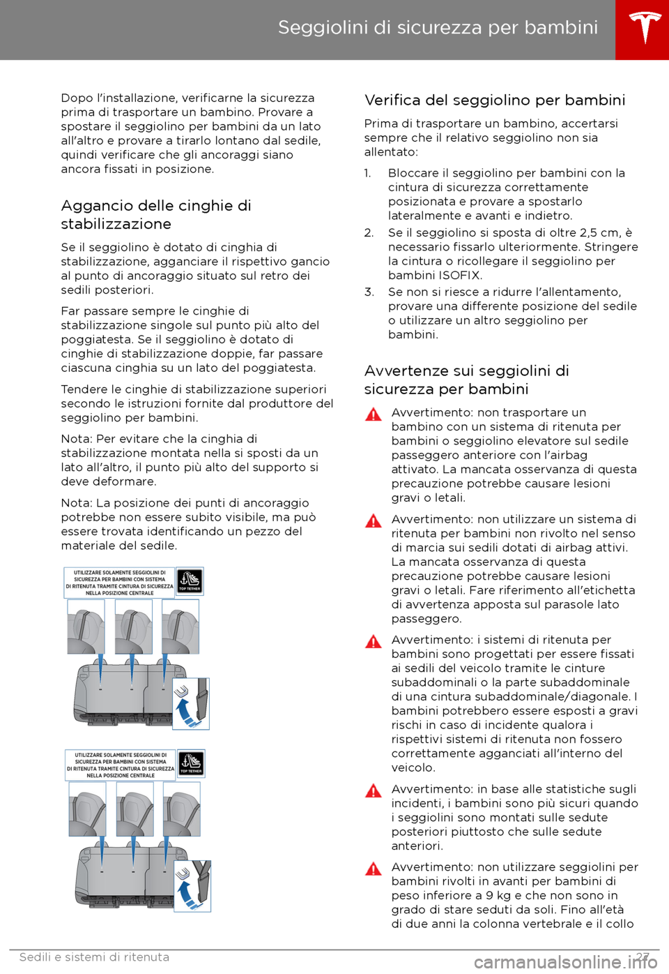 TESLA MODEL S 2017  Manuale del proprietario (in Italian) Dopo l