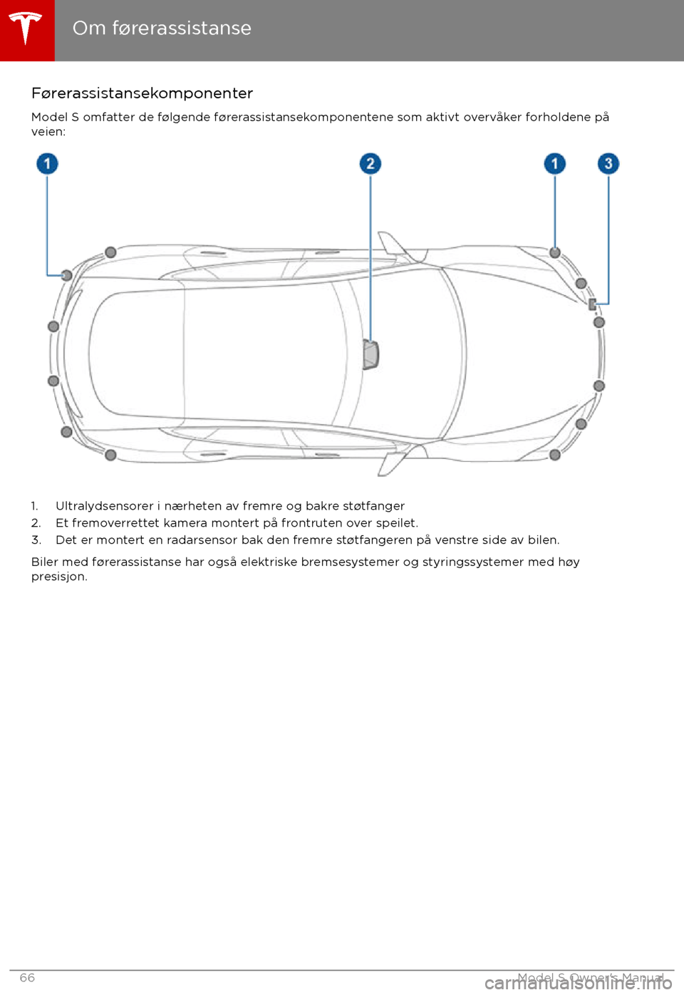 TESLA MODEL S 2017 Brukerhåndbok (in Norwegian) F TESLA MODEL S 2017 Brukerhåndbok (in Norwegian) F