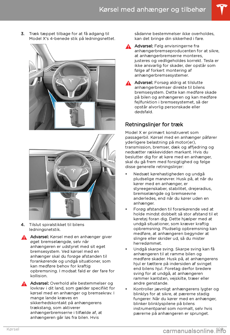 TESLA MODEL X 2020 Instruktionsbog (in Danish) 3.Tr TESLA MODEL X 2020 Instruktionsbog (in Danish) 3.Tr