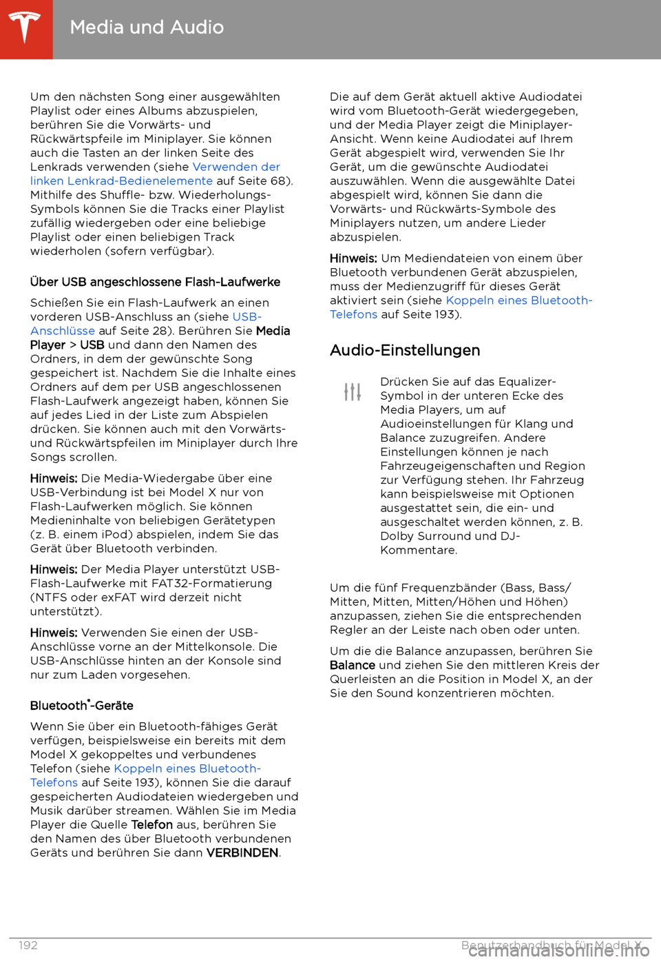 TESLA MODEL X 2020 Betriebsanleitung (in German) Um den n TESLA MODEL X 2020 Betriebsanleitung (in German) Um den n