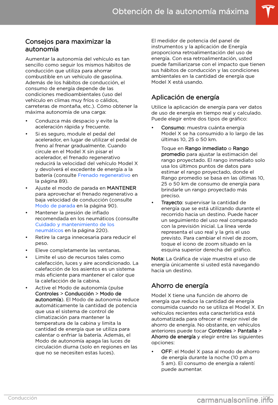 TESLA MODEL X 2020 Manual del propietario (in Spanish) Obtenci TESLA MODEL X 2020 Manual del propietario (in Spanish) Obtenci